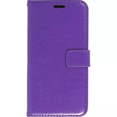Fourre Samsung Galaxy S25 - Premium Flip cuir lisse porte-cartes - Violet