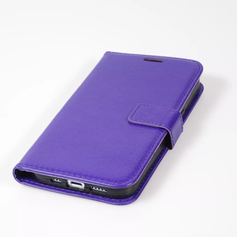 Samsung Galaxy S24 Case Hülle - Premium Flip Leder Tasche - Violett