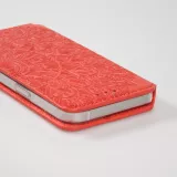 Fourre iPhone 13 Pro Max - Flip Wallet fashion mandala design artistique - Rouge