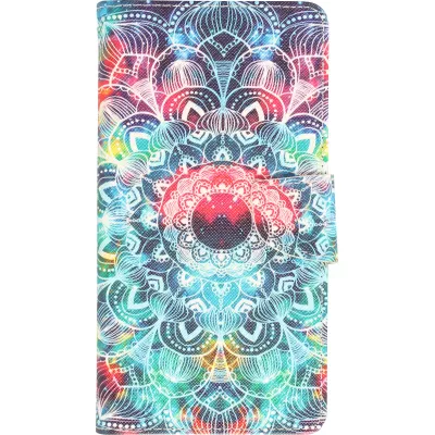 Fourre iPhone 13 Pro Max - Premium Wallet flip fermeture magnétique et porte-carte - Spiritual Mandala