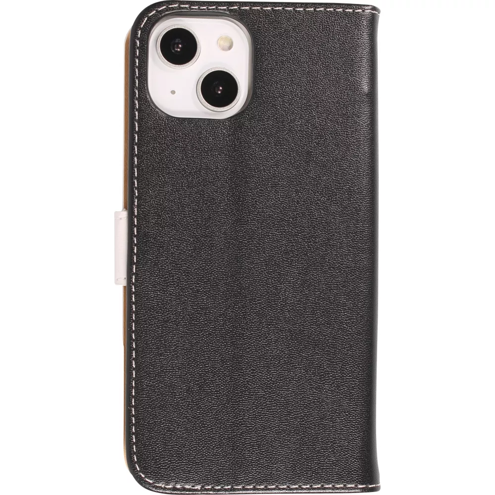 Fourre iPhone 14 - Flip Géometrique - Noir & blanc