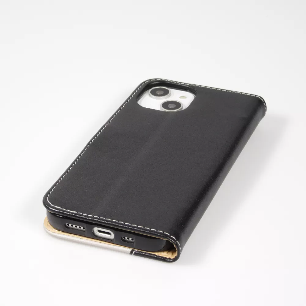 Fourre iPhone 14 - Flip Géometrique - Noir & blanc