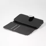 Fourre iPhone 14 Pro Max - Flip - Black & White Mandala - Blanc