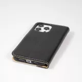iPhone 14 Pro Max Case Hülle - Flip Geometrisch - Schwarz & weiss