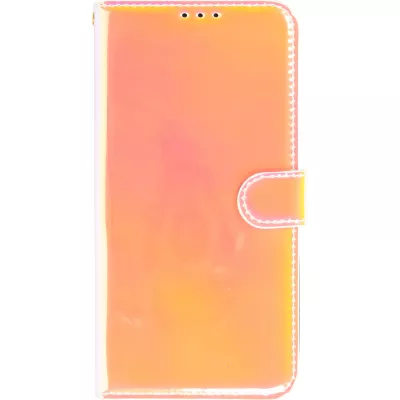 Fourre iPhone 14 Pro Max - Flip lisse brillant couleur magique avec dragonne - Tequila Sunrise