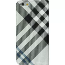 Fourre iPhone 7 Plus / 8 Plus - Flip Lines - Blanc
