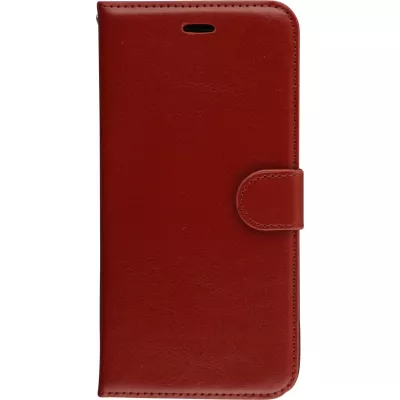 Fourre iPhone 7 Plus / 8 Plus - Premium Flip cuir lisse porte-cartes - Brun