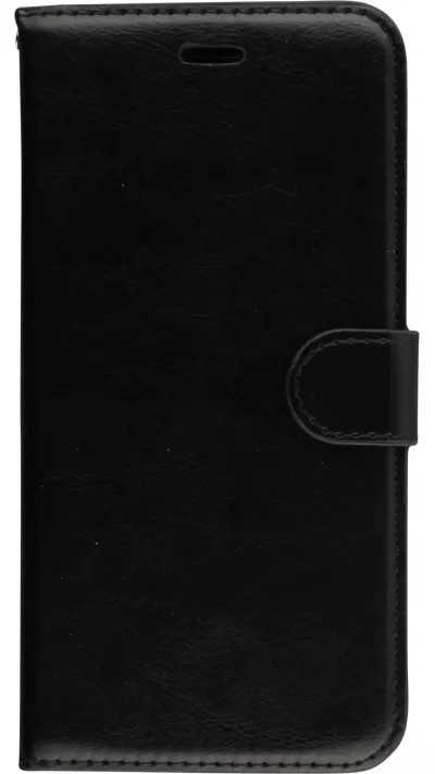 Fourre Samsung Galaxy S8 - Premium Flip cuir lisse porte-cartes - Noir