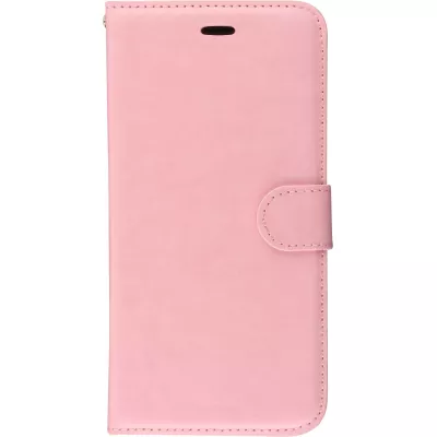 Fourre Samsung Galaxy S10 - Premium Flip cuir lisse porte-cartes - Rose clair