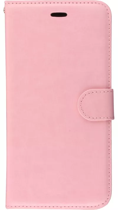 Fourre Samsung Galaxy S8 - Premium Flip cuir lisse porte-cartes - Rose clair