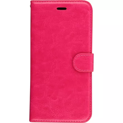 Fourre iPhone 11 Pro Max - Premium Flip cuir lisse porte-cartes - Rose foncé