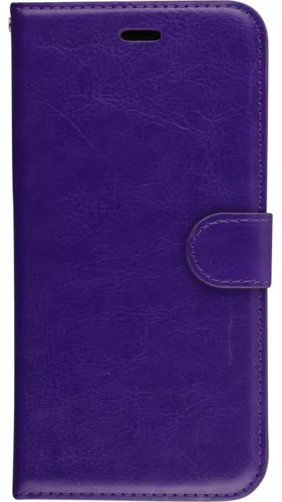 Fourre Samsung Galaxy S8 - Premium Flip cuir lisse porte-cartes - Violet