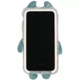 Fourre iPhone Xs Max - Fluffy Monstre en peluche douce - Bleu clair