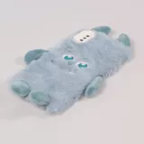 Fourre iPhone Xs Max - Fluffy Monstre en peluche douce - Bleu clair