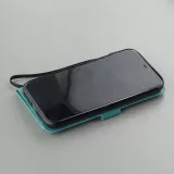 Hülle iPhone Xs Max - Premium Flip - Türkis