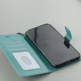 Hülle iPhone Xs Max - Premium Flip - Türkis