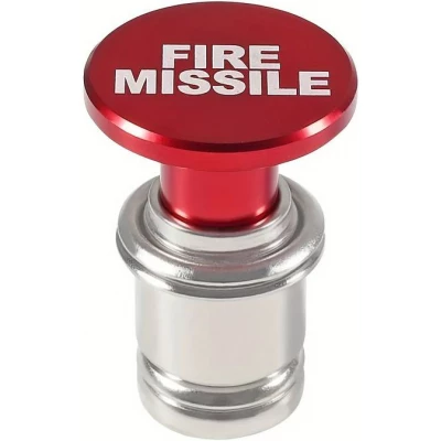 Fun bouton remplacement universel allume-cigar 12V FIRE MISSILE dr&ocirc;le d&eacute;coration int&eacute;rieur de voiture - Rouge