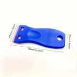 Grattoir en plastique pour vignette voiture - Bleu