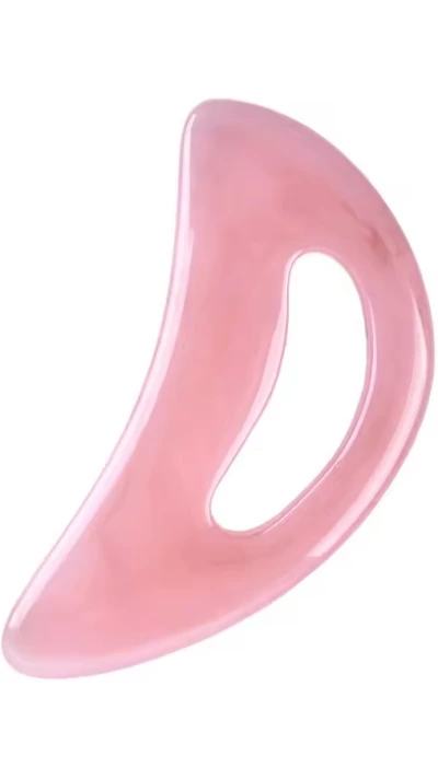 Gua Sha jambes et corps - Outil de massage pour relaxation et d&eacute;toxification - Rose