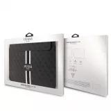 Guess Logo Stripes Housse pour Laptop et MacBook 13" & 14" - Noir