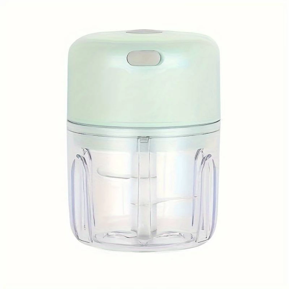 Robuster und langlebiger elektrischer Mini Fleischwolf 250ml USB - Zerkleinerer für Fleisch und Gemüse - Grün