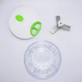 Speedy Chopper - Petit hachoir manuel pour fruits/légumes/salades - Blanc / vert
