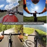 Universal Brustharnisch mit Smartphone- & GoPro Halterung FPV inkl. Haltearm - Schwarz