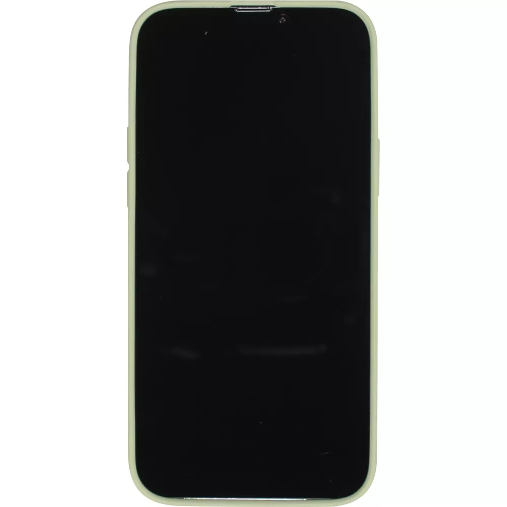Housse iPhone 13 - Coque en silicone souple avec MagSafe et protection pour caméra - Vert