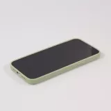 Housse iPhone 13 - Coque en silicone souple avec MagSafe et protection pour caméra - Vert