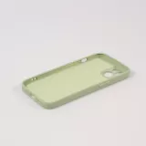 Housse iPhone 13 - Coque en silicone souple avec MagSafe et protection pour caméra - Vert