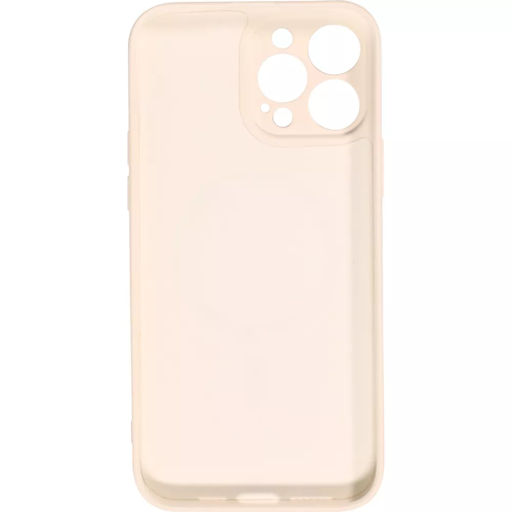 iPhone 13 Pro Case Hülle - Soft-Shell silikon cover mit MagSafe und Kameraschutz - Vanille