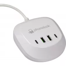 USB-A / USB-C Multi-Stecker Ladestation 40W PhoneLook - Weiss