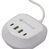 USB-A / USB-C Multi-Stecker Ladestation 40W PhoneLook - Weiss
