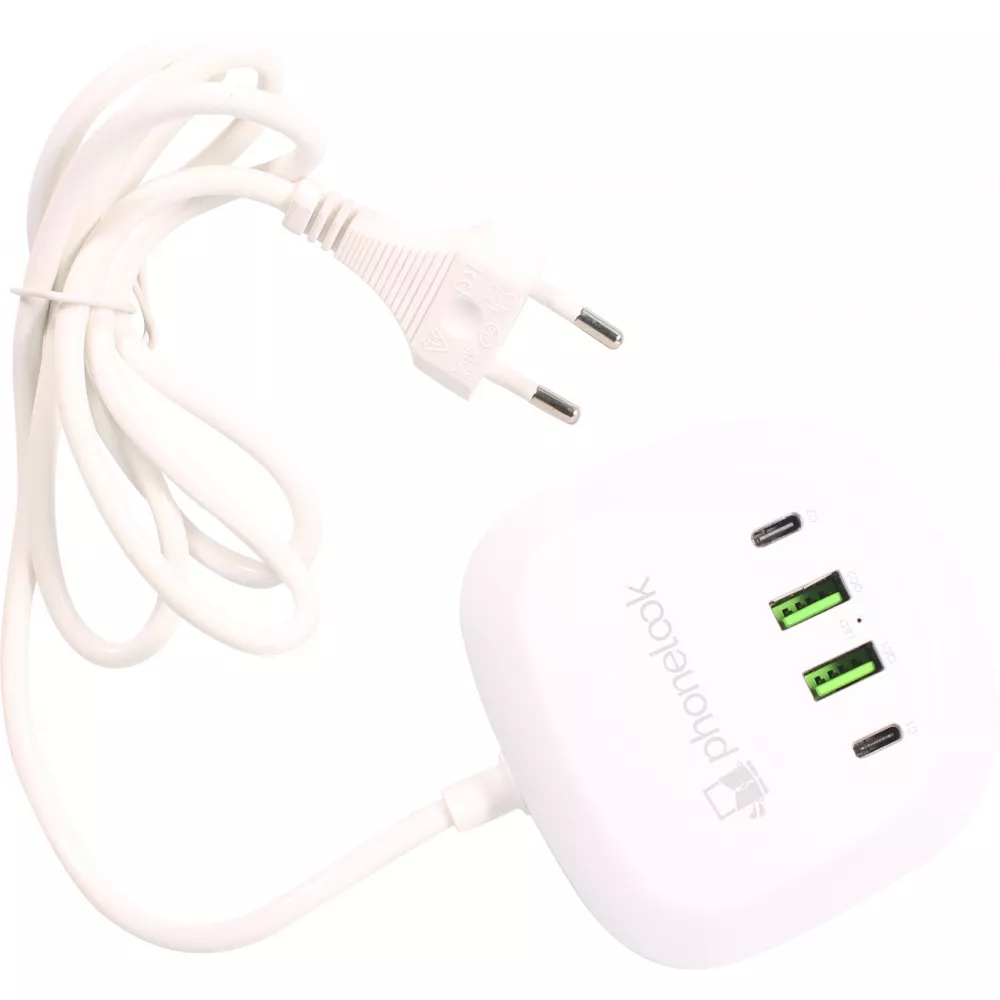 USB-A / USB-C Multi-Stecker Ladestation 40W PhoneLook - Weiss
