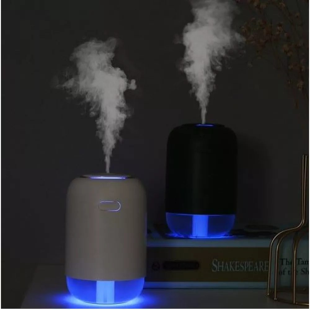 Portabler Luftbefeuchter H03 mit LED Ambientebeleuchtung - Weiss