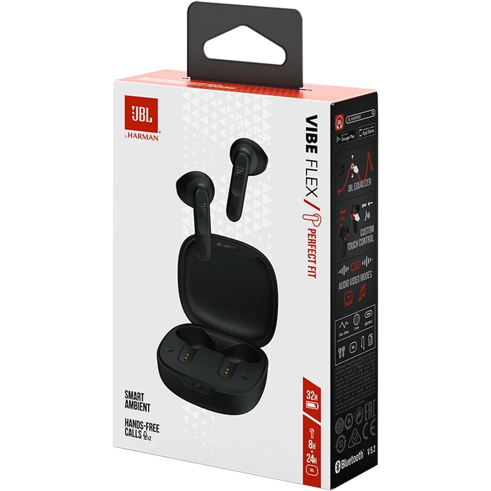 JBL Wave Flex TWS deep bass - kabellose Bluetooth-Kopfhörer in-ear - Schwarz