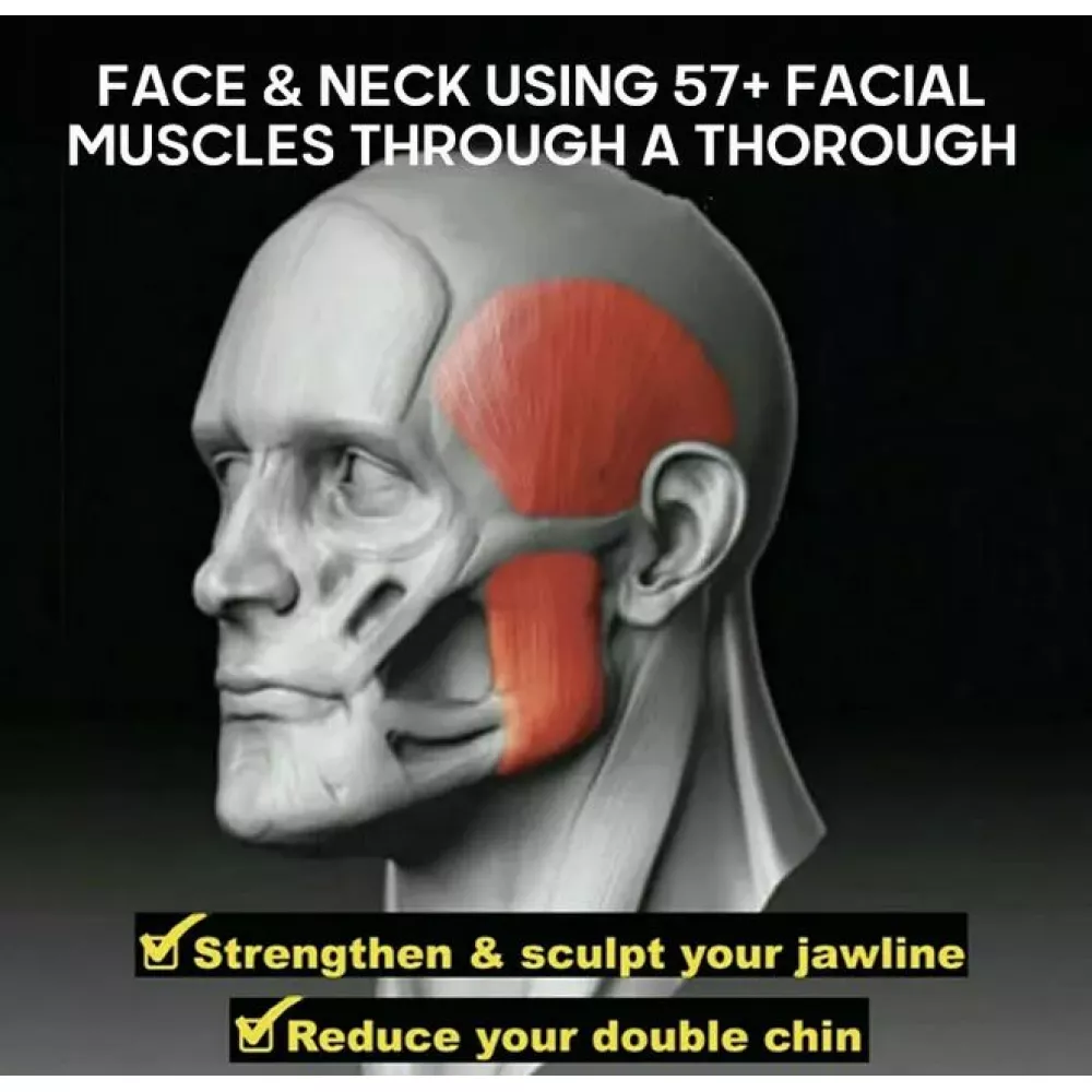 Jawline trainer des muscles de la mâchoire - raffermir les muscles du visage - Noir