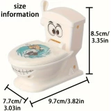 Jeu de Tir Drôle Toilette avec 2 Lancers et 6 Figurines Caca pour Enfants