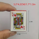 Jeu de cartes miniatures - Idée cadeau amusante pour les fêtes et les anniversaires - Cartes de poker miniatures
