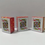 Jeu de cartes miniatures - Idée cadeau amusante pour les fêtes et les anniversaires - Cartes de poker miniatures