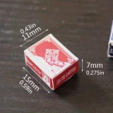 Jeu de cartes miniatures - Idée cadeau amusante pour les fêtes et les anniversaires - Cartes de poker miniatures