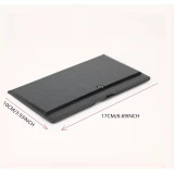 Jeu d'&eacute;checs format portefeuille pliable plat portable ultra compact facile &agrave; ranger avec pi&egrave;ces aimant&eacute;es