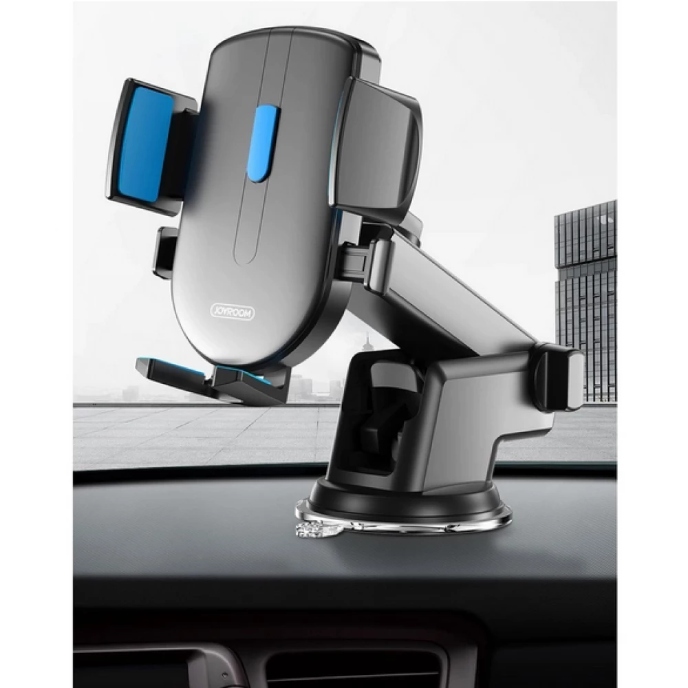 Joyroom Autotelefonhalter (JR-OK3) mit ausziehbarem und teleskopischem Arm Windschutzscheibenbefestigung - Schwarz