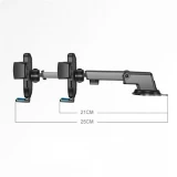 Joyroom Autotelefonhalter (JR-OK3) mit ausziehbarem und teleskopischem Arm Windschutzscheibenbefestigung - Schwarz