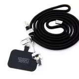 Karl Lagerfeld lanière amovible et réglable avec pendentif métallique de Karl - Noir