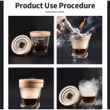 Cocktail Smoker Kit mit Heater sowie premium Wood 4 Holzsorten für smoking Whiskey & Bourbon