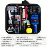 Kit outils r&eacute;paration montre (147 pi&egrave;ces) set d'horloger complet - Noir