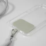 Halsband universal Zubehör Adapter für Smartphone Hüllen Handykette elegant - Hell- Grau
