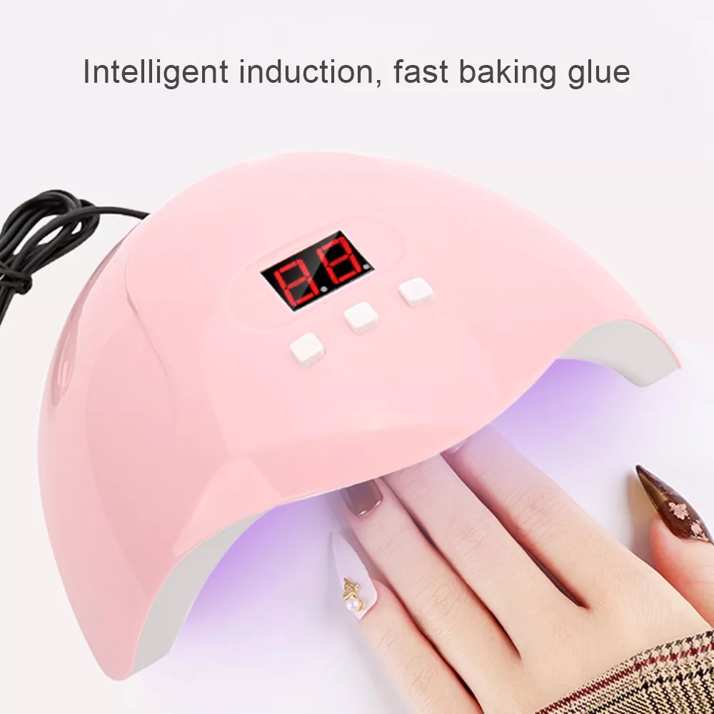 Tragbare LED-Lampe zum Trocknen von semi-permanentem Lack zu Hause - Hellrosa