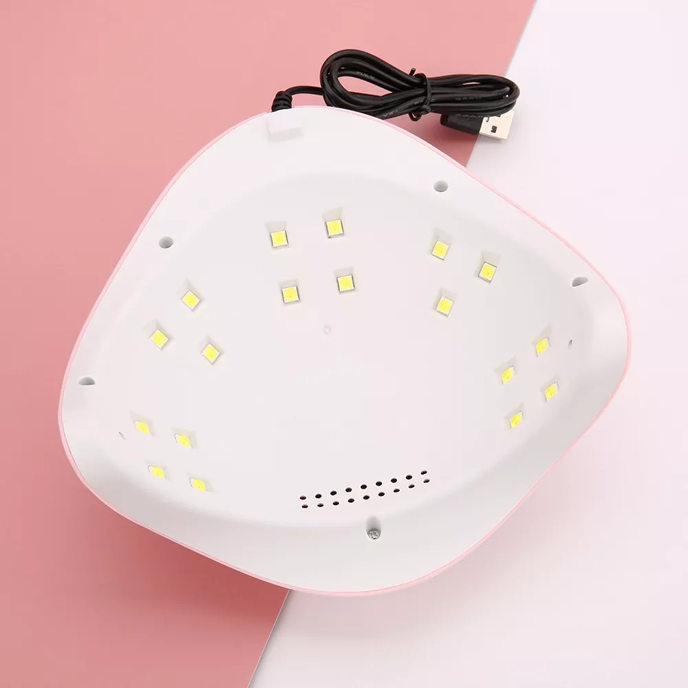 Tragbare LED-Lampe zum Trocknen von semi-permanentem Lack zu Hause - Hellrosa